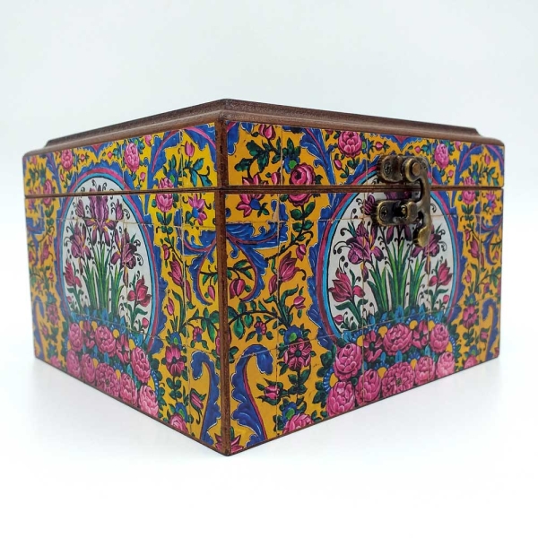 Decorative Storage Box Rose Pattern