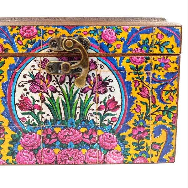 Decorative Storage Box Rose Pattern