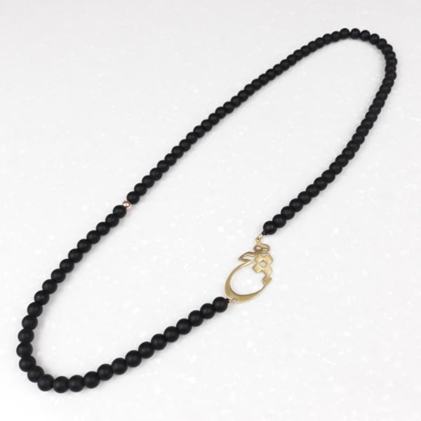 BLACK AMETHYST HICH NECKLACE