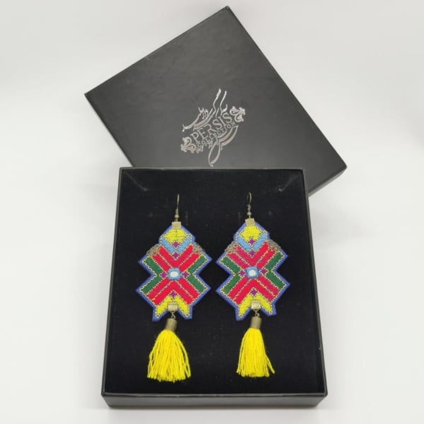 PERSIAN EMBROIDERY EARRINGS