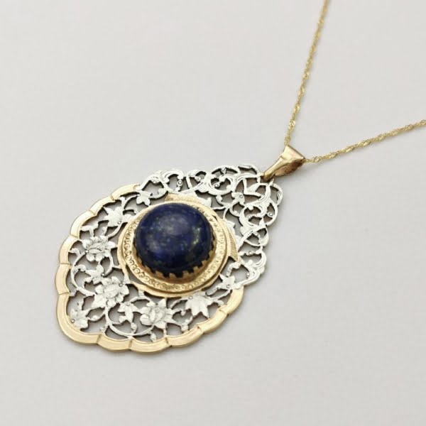 LAPIS LAZULI GHALAMZANI NECKLACE