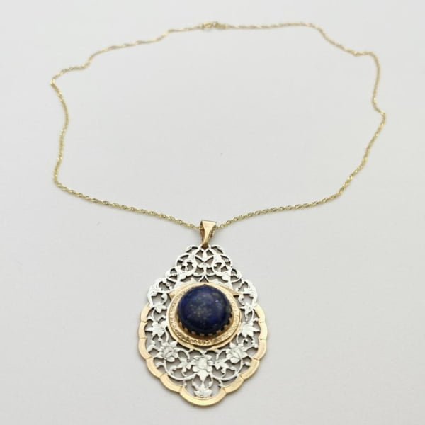 LAPIS LAZULI GHALAMZANI NECKLACE