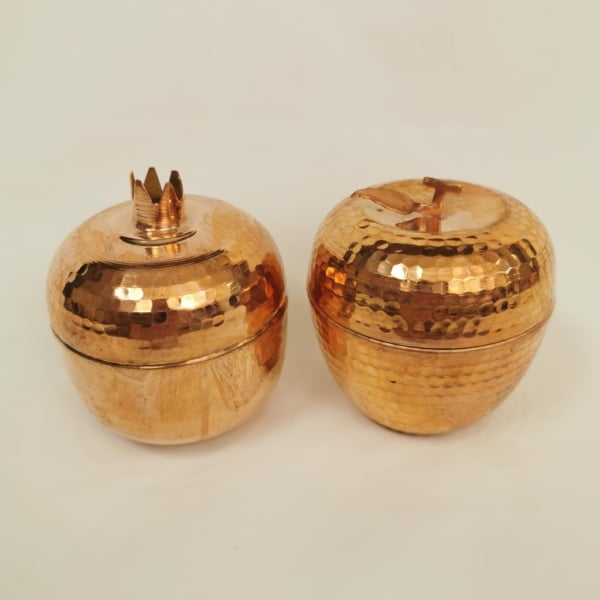 Handmade Persian Copper Sugar Bowls