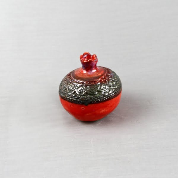 Handmade Pottery Pomegranate