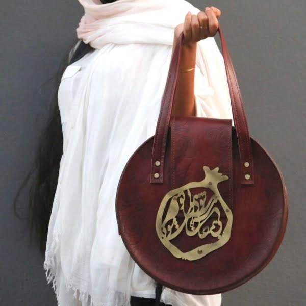 Pomegranate Leather Bag