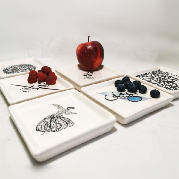 Calligraphy Tea Plate