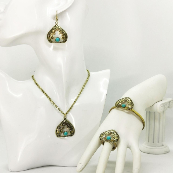 Turquoise Dome Jewellery Set