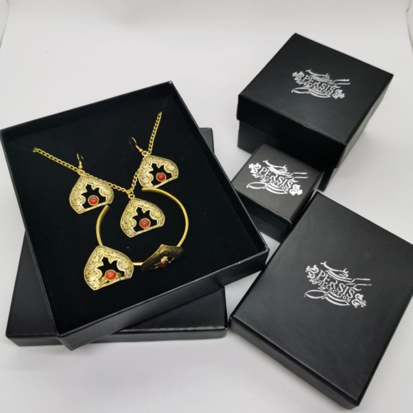 Agate Dome Jewellery Set