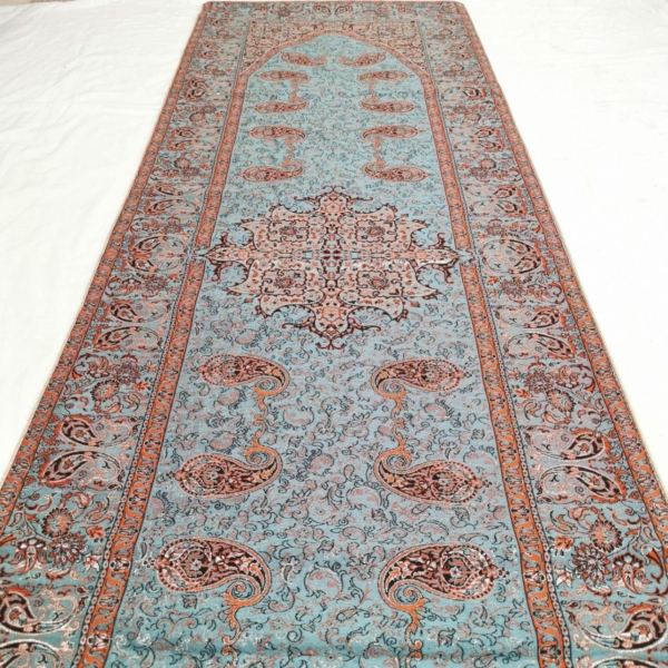 PERSIAN TURQUOISE TERMEH TABLE RUNNER 170cm