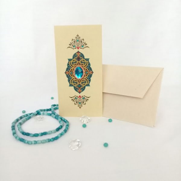 Turquoise Jewel Card