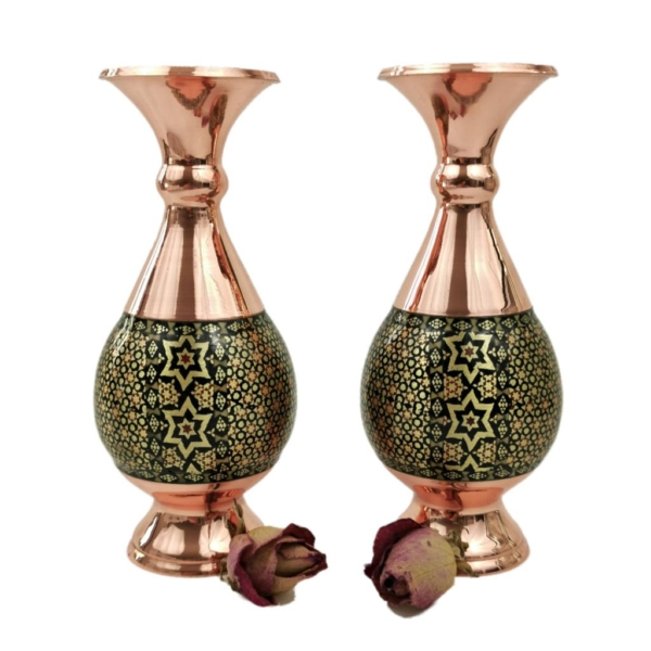 Khatam on Copper Vase Gift Set