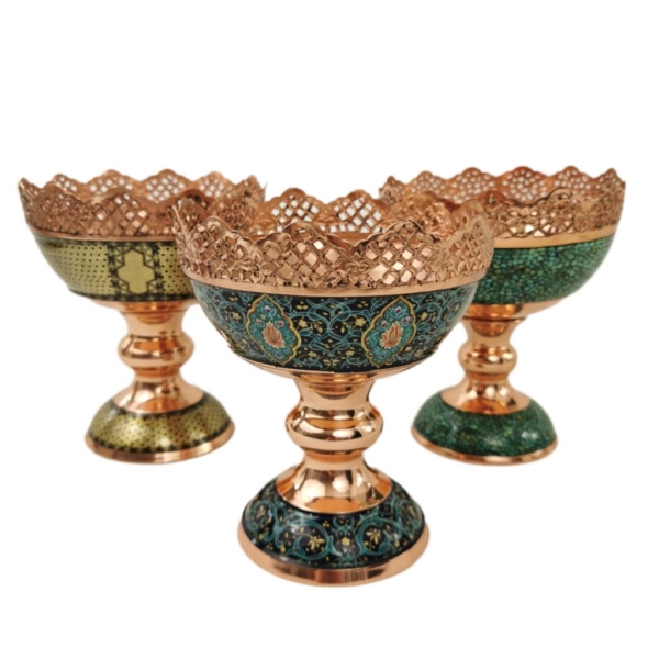 Khatam on Copper Candy Dish