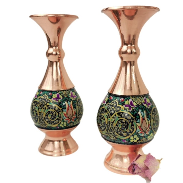 Painting on Copper Vase Gift Set