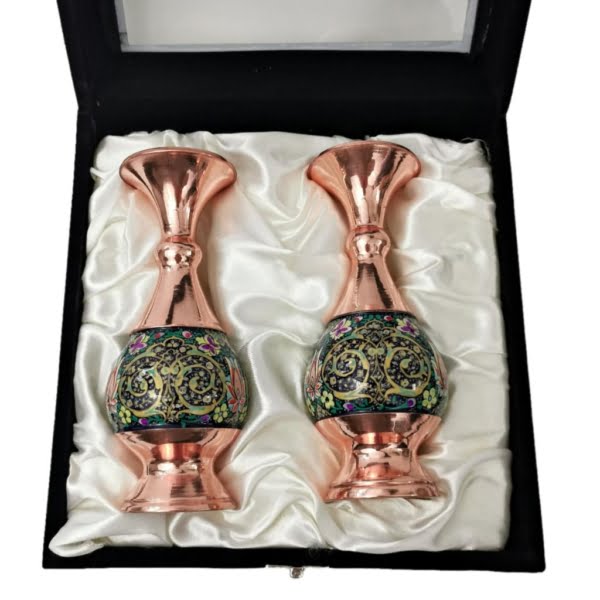 Painting on Copper Vase Gift Set