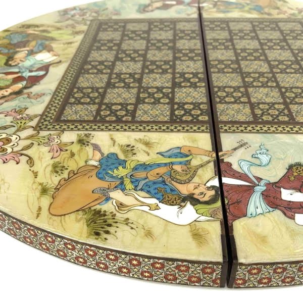 Persian Banquet Backgammon and Chess Set