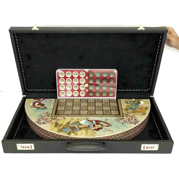 Persian Banquet Backgammon and Chess Set