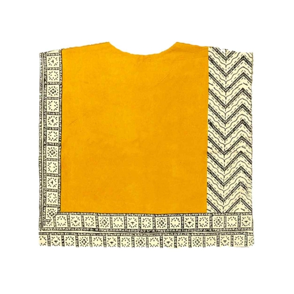 Women’s Cotton Vest Ghalamkar Yellow