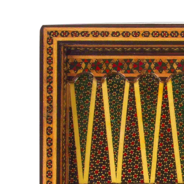 Tazhib Khatam Backgammon and Chess Set – 35cm