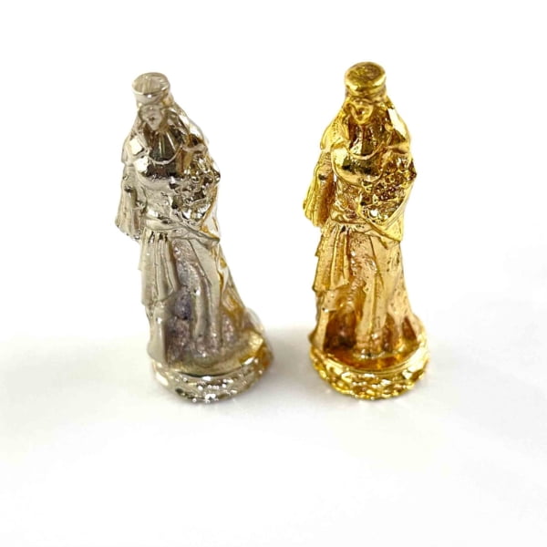 Achaemenid Chess Pieces _ Silver and Gold Set