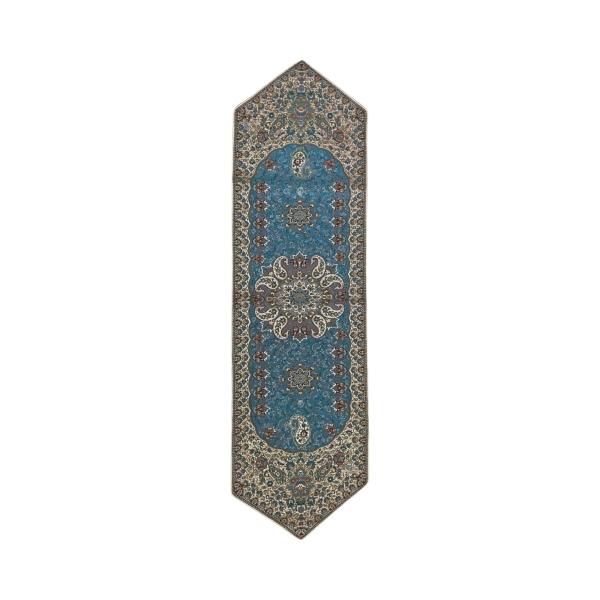 Elegant Blue Termeh Table Runner 165cm