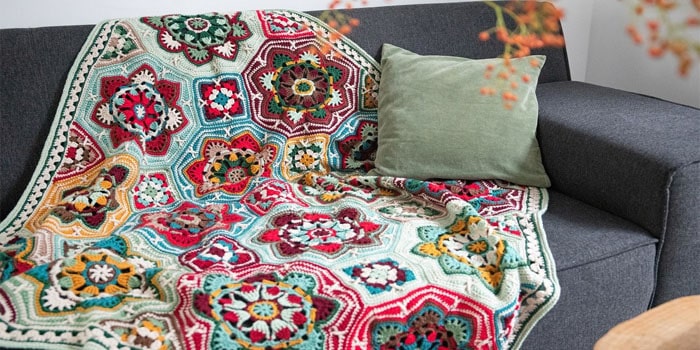 Persian Tiles blanket, cushion and runner