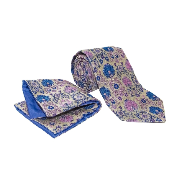 Elegant Termeh Tie and Pocket Square