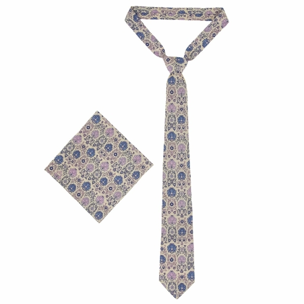 Elegant Termeh Tie and Pocket Square