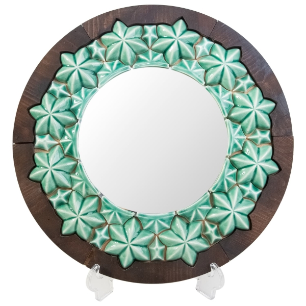 Elegant Emerald Ceramic Haft Sin Set