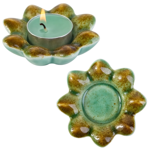 Elegant Emerald Ceramic Haft Sin Set