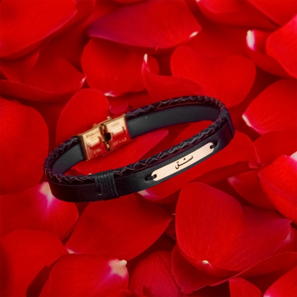 Endless Love – 18k Gold Bracelet and Preserved Rose
