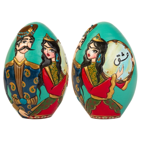 Large Khatun Pottery’s Hand Painted Nowruz Egg