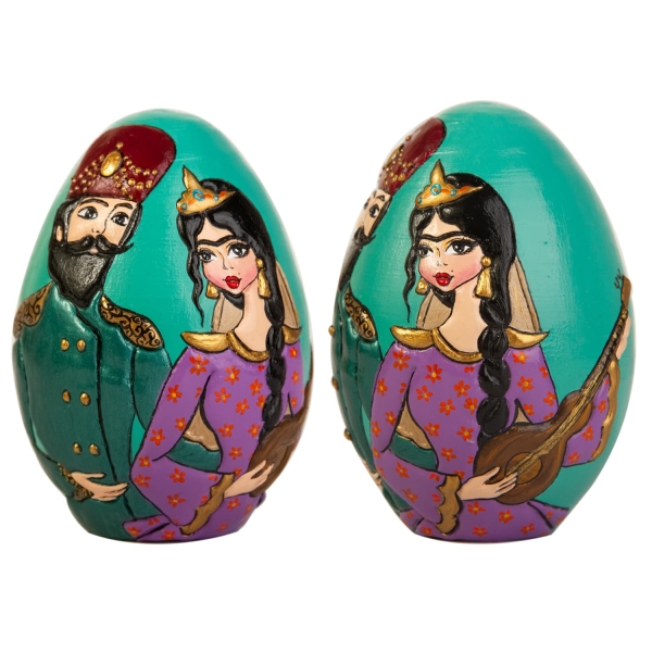 Large Khatun Pottery’s Hand Painted Nowruz Egg