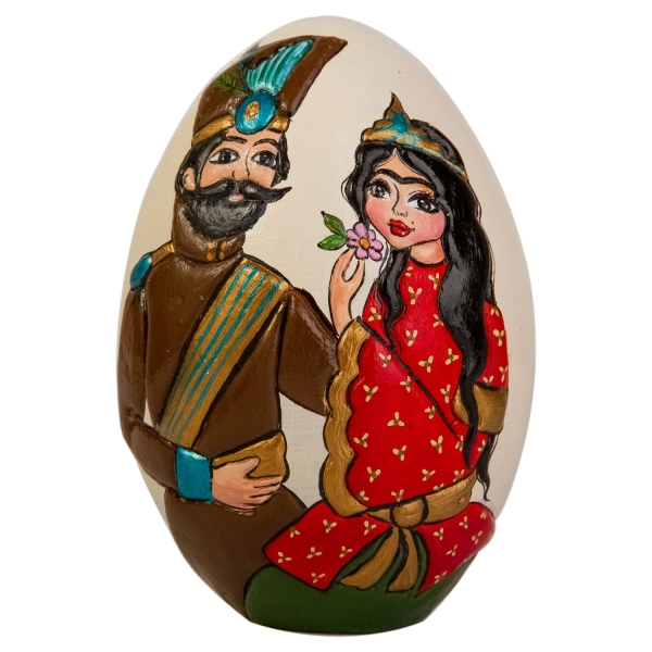 Large Khatun Pottery’s Hand Painted Nowruz Egg