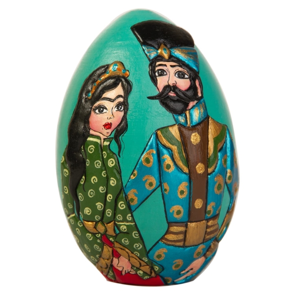 Large Khatun Pottery’s Hand Painted Nowruz Egg