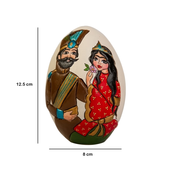 Large Khatun Pottery’s Hand Painted Nowruz Egg