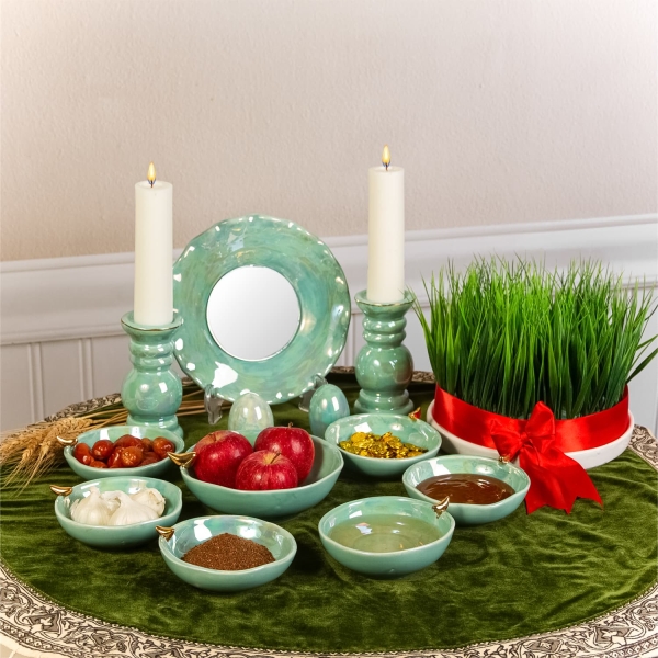 Turquoise Ceramic Haft Sin