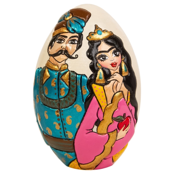 Large Khatun Pottery’s Hand Painted Nowruz Egg