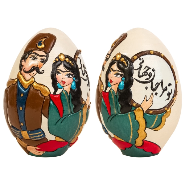 Large Khatun Pottery’s Hand Painted Nowruz Egg