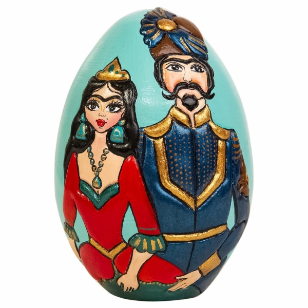 Large Khatun Pottery’s Hand Painted Nowruz Egg