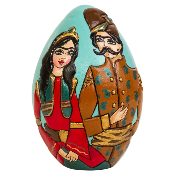 Large Khatun Pottery’s Hand Painted Nowruz Egg