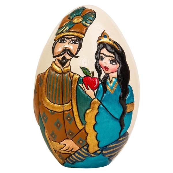 Large Khatun Pottery’s Hand Painted Nowruz Egg