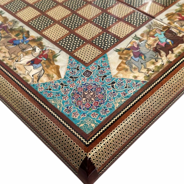 Naghsh e Jahan Khatam Backgammon and Chess Set