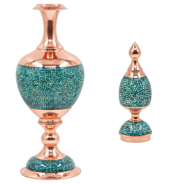 Turquoise Art Decanter