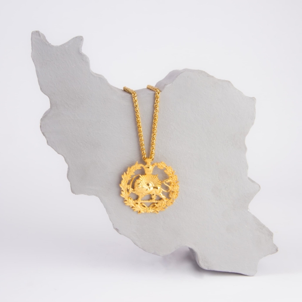 Lion and Sun Necklace – Gold