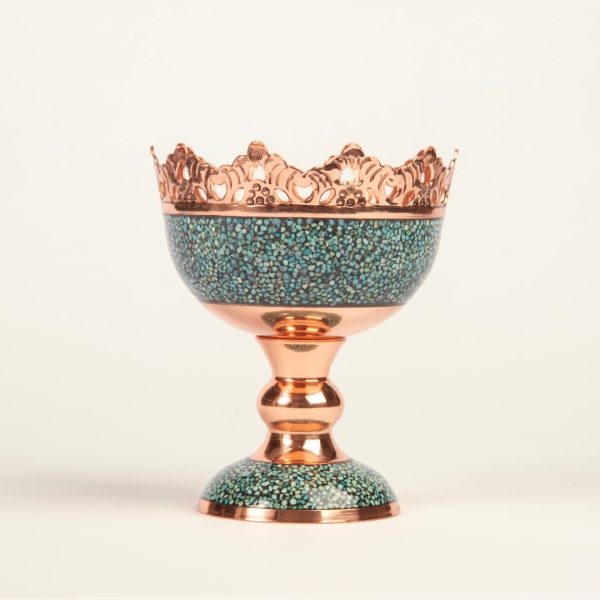 Firoozeh Koobi Turquoise on Copper Serveware Set