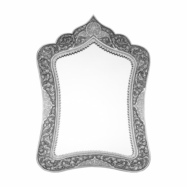 The Dome Silver Ghalamzani Persian Mirror Set