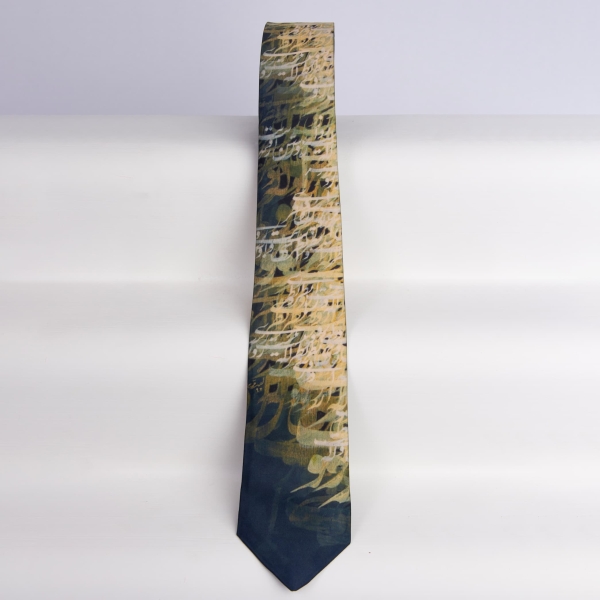 Scripted Elegance Persian Tie