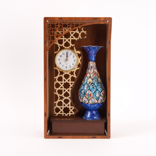 Mina Vase Table Clock Gift Set