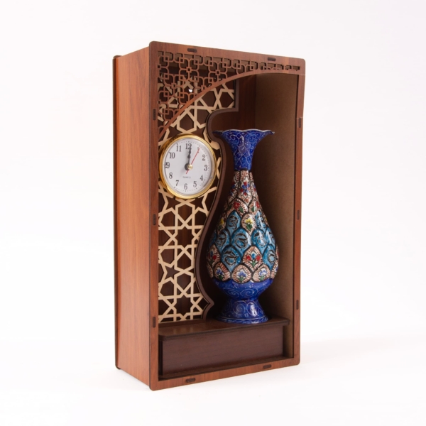 Mina Vase Table Clock Gift Set