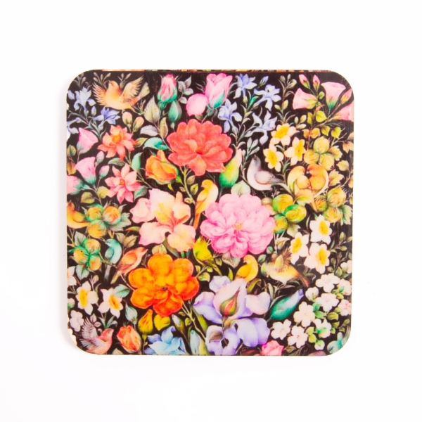 Persian Garden Bird and Flower Coaster – Set 0f 6